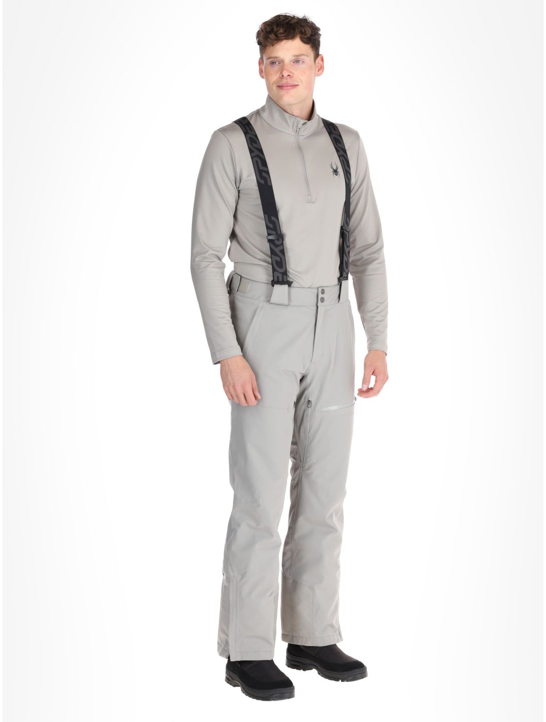 Spyder, Dare pantalones de esquí hombres Concrete gris 