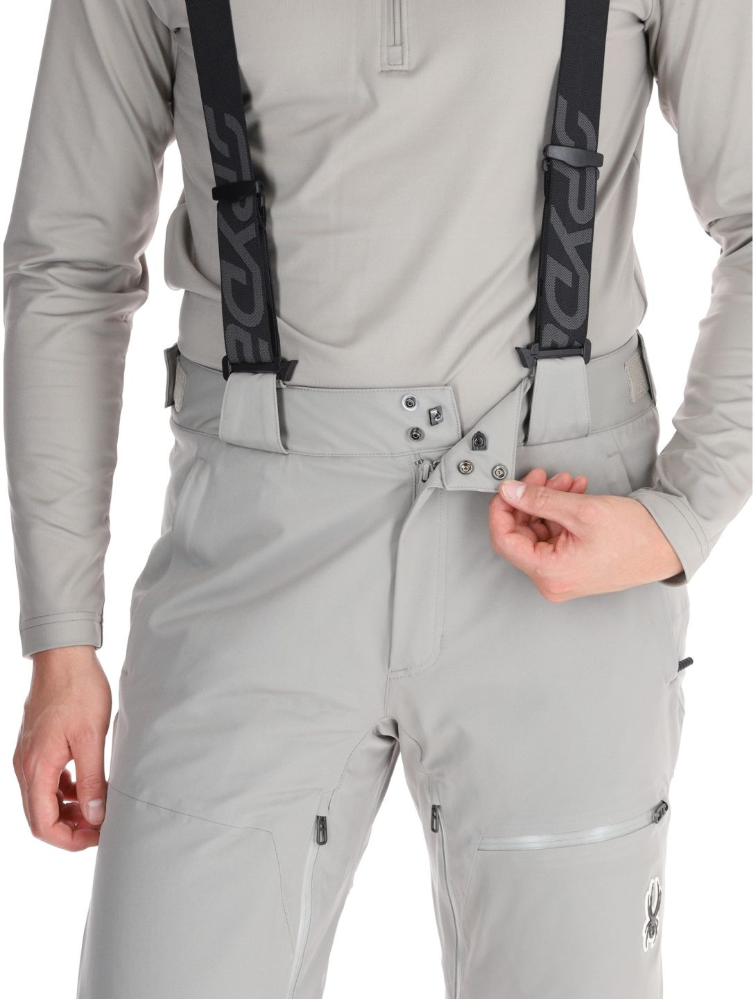 Spyder, Dare pantalones de esquí hombres Concrete gris 