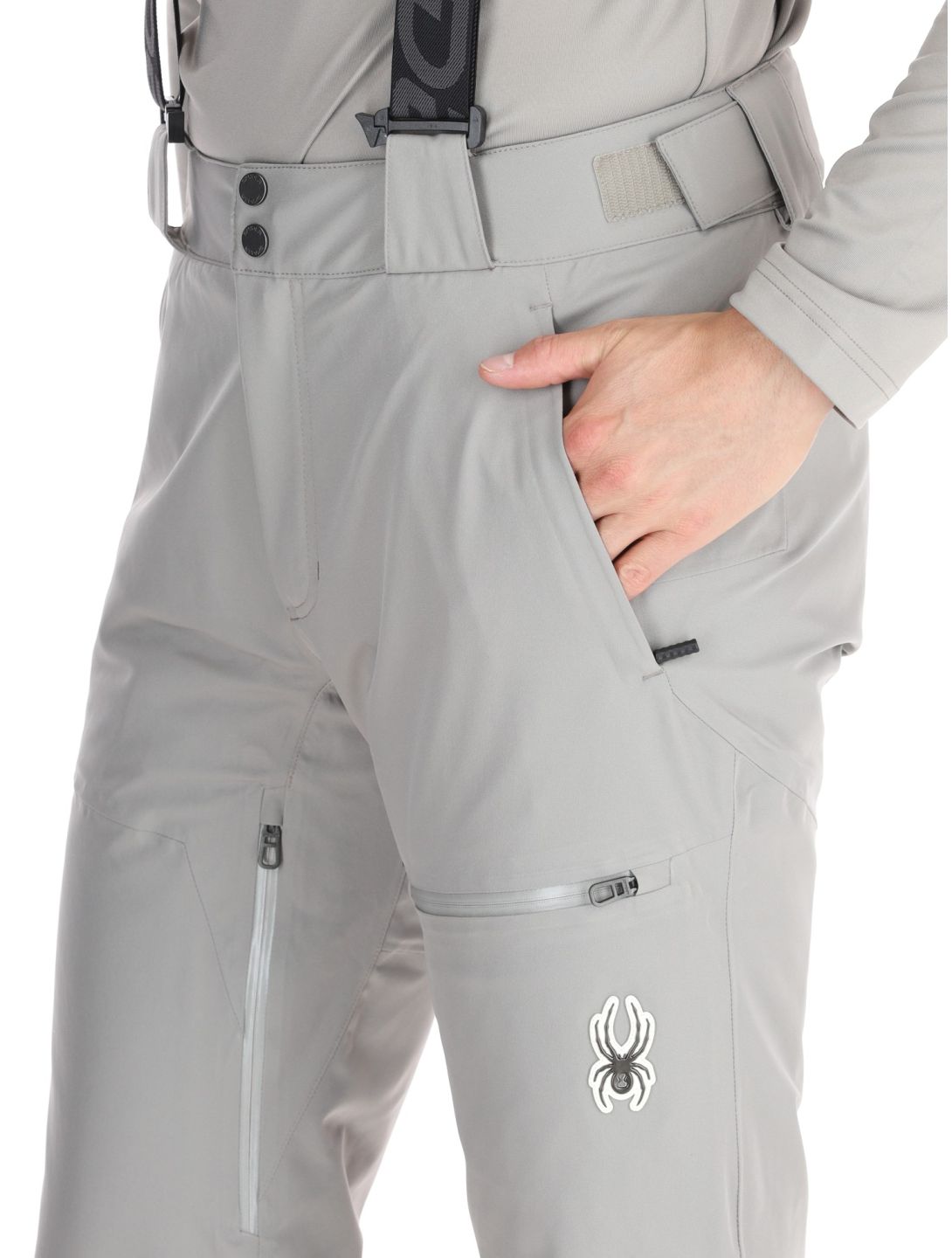 Spyder, Dare pantalones de esquí hombres Concrete gris 