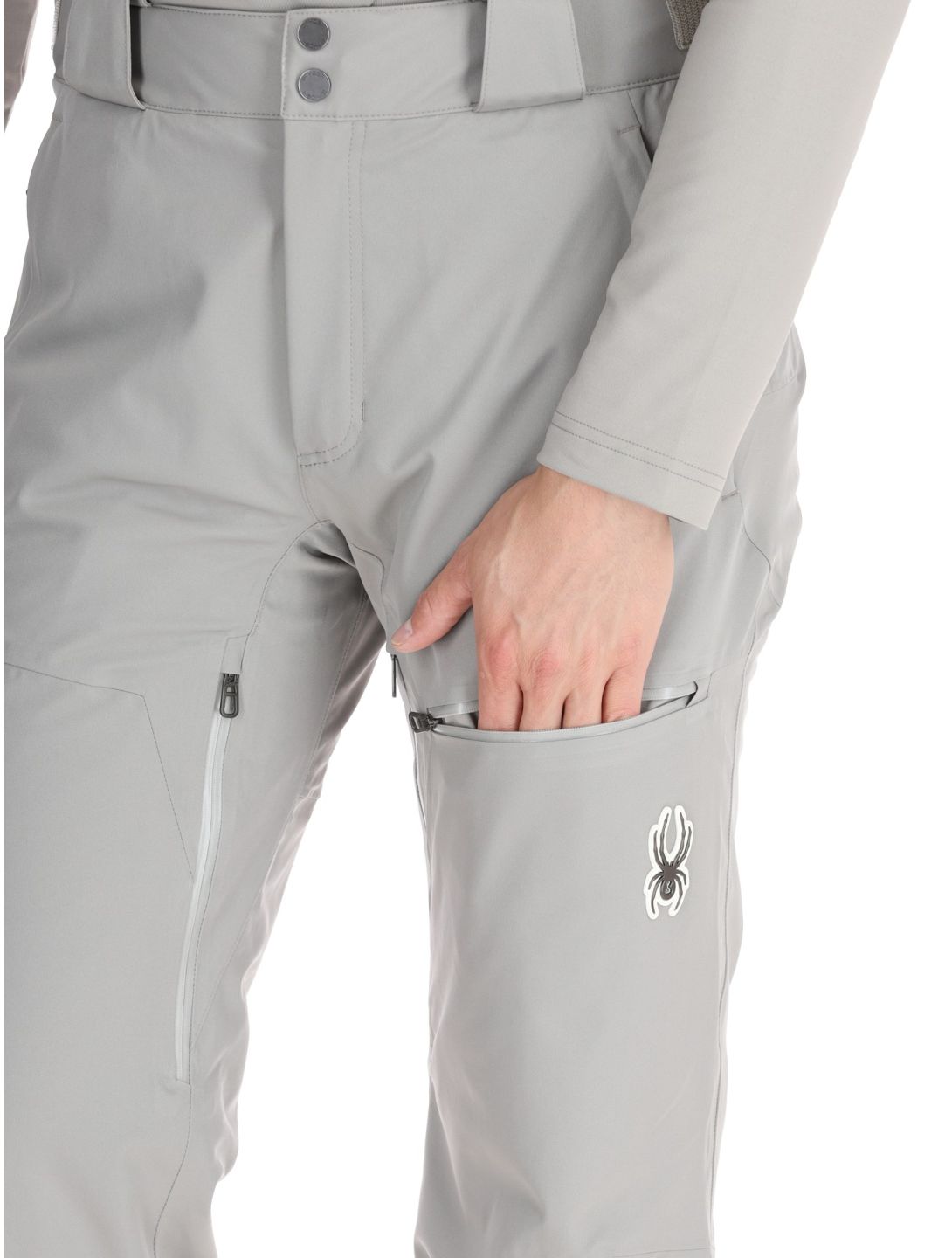 Spyder, Dare pantalones de esquí hombres Concrete gris 