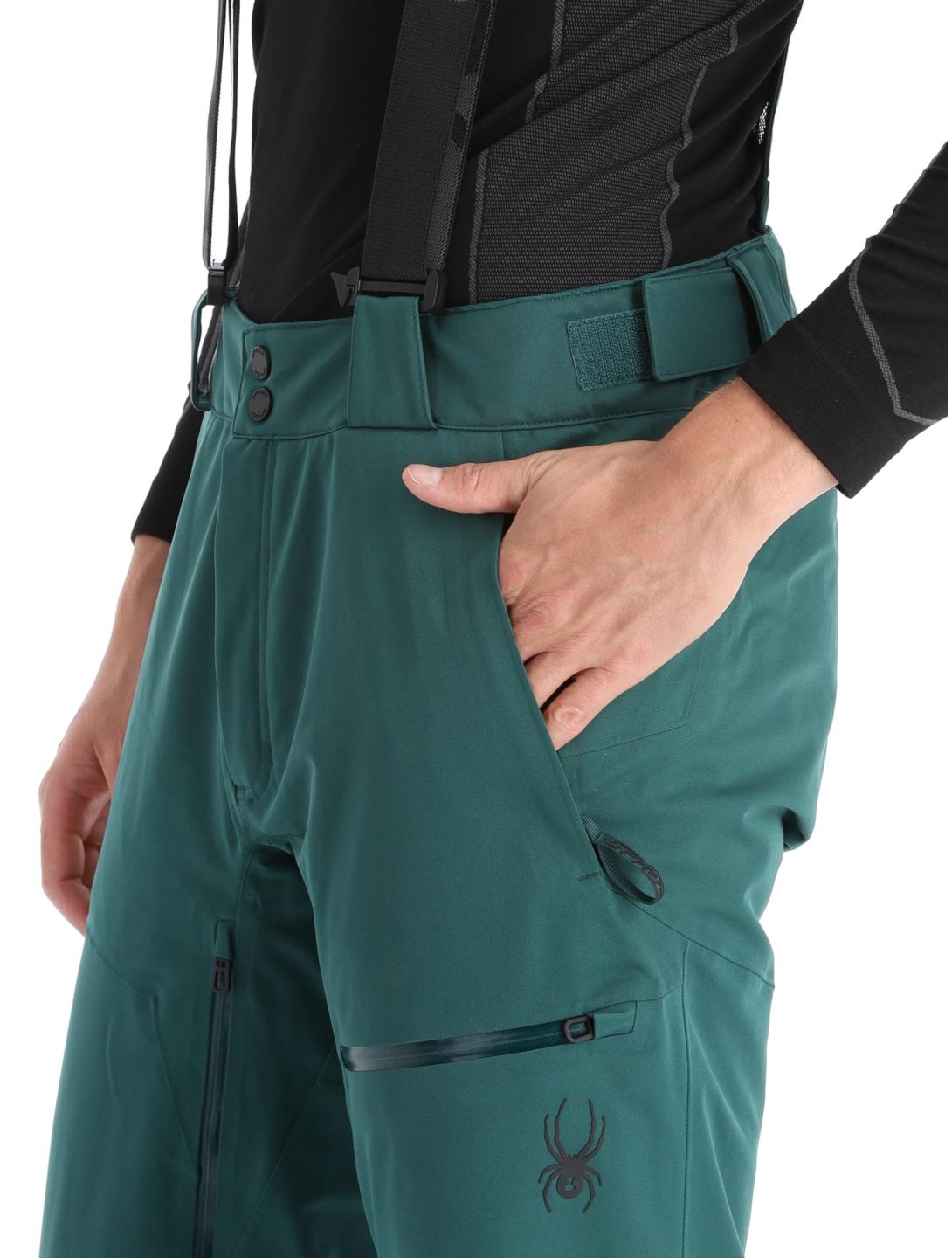 Spyder, Dare pantalones de esquí hombres Cypress Green verde 