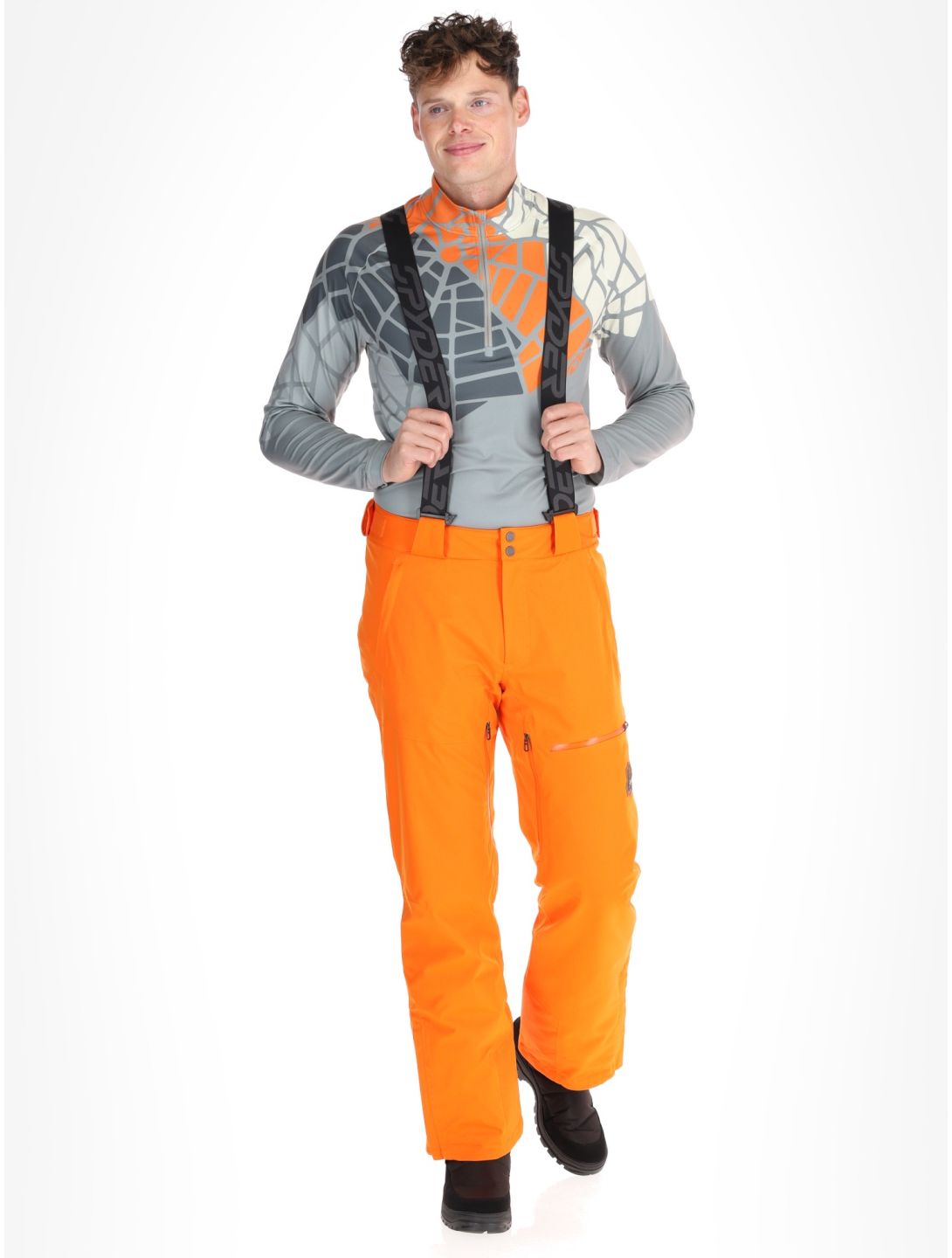 Spyder, Dare pantalones de esquí hombres Orange Shock naranja 