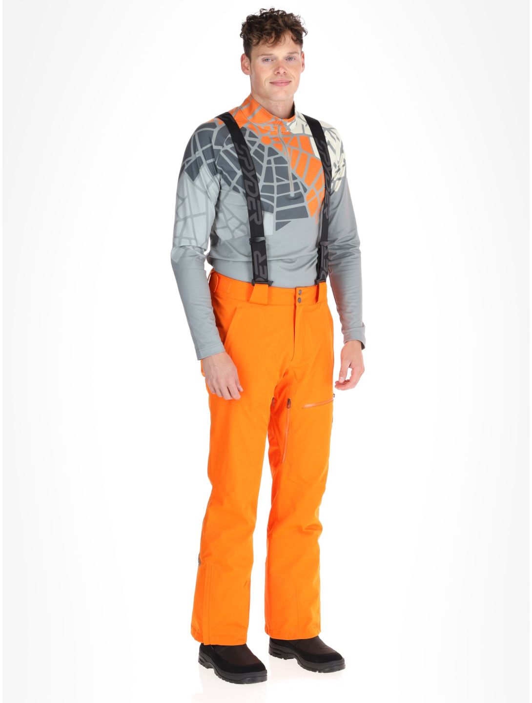 Spyder, Dare pantalones de esquí hombres Orange Shock naranja 