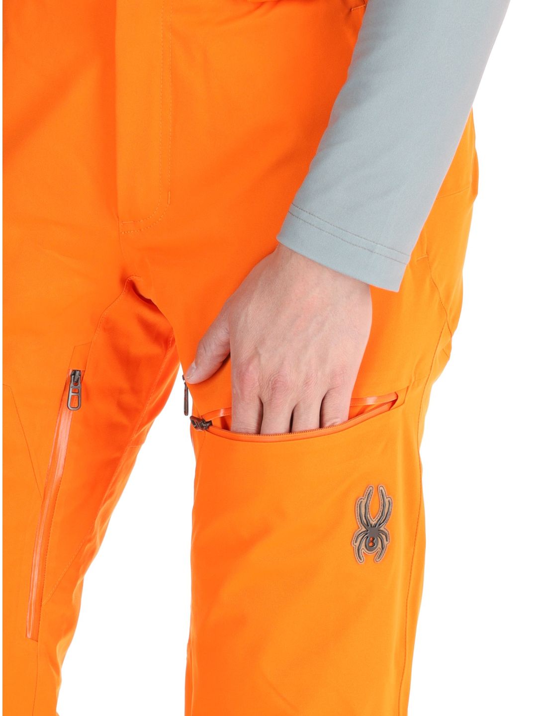 Spyder, Dare pantalones de esquí hombres Orange Shock naranja 