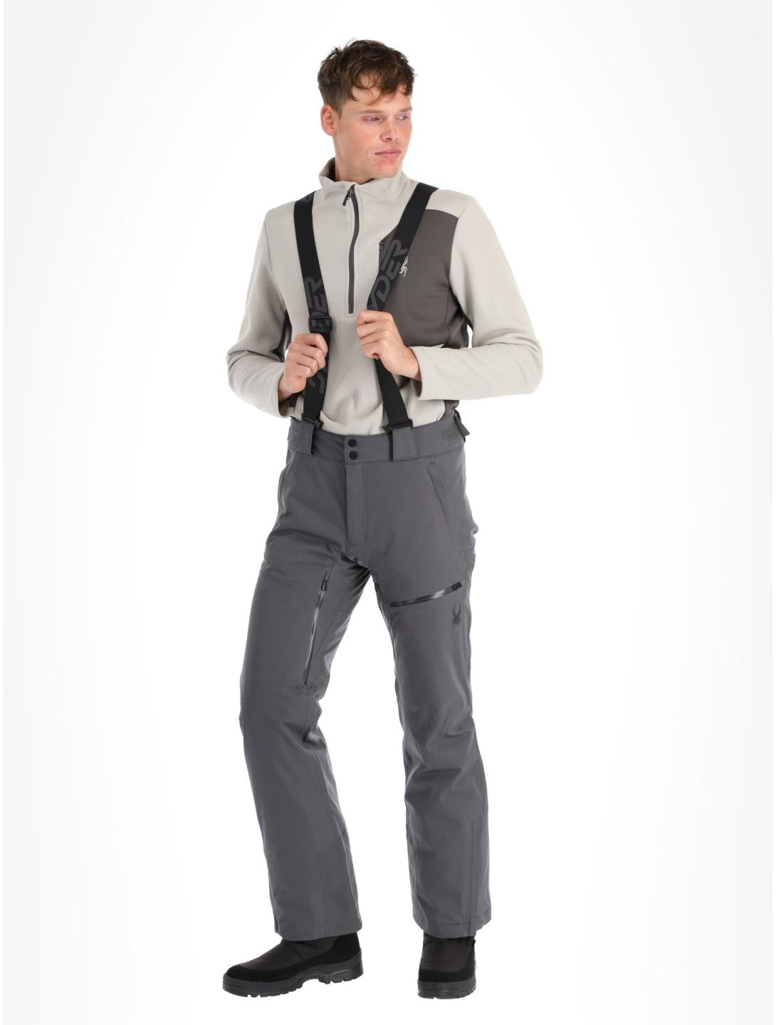 Spyder, Dare pantalones de esquí hombres Polar gris 