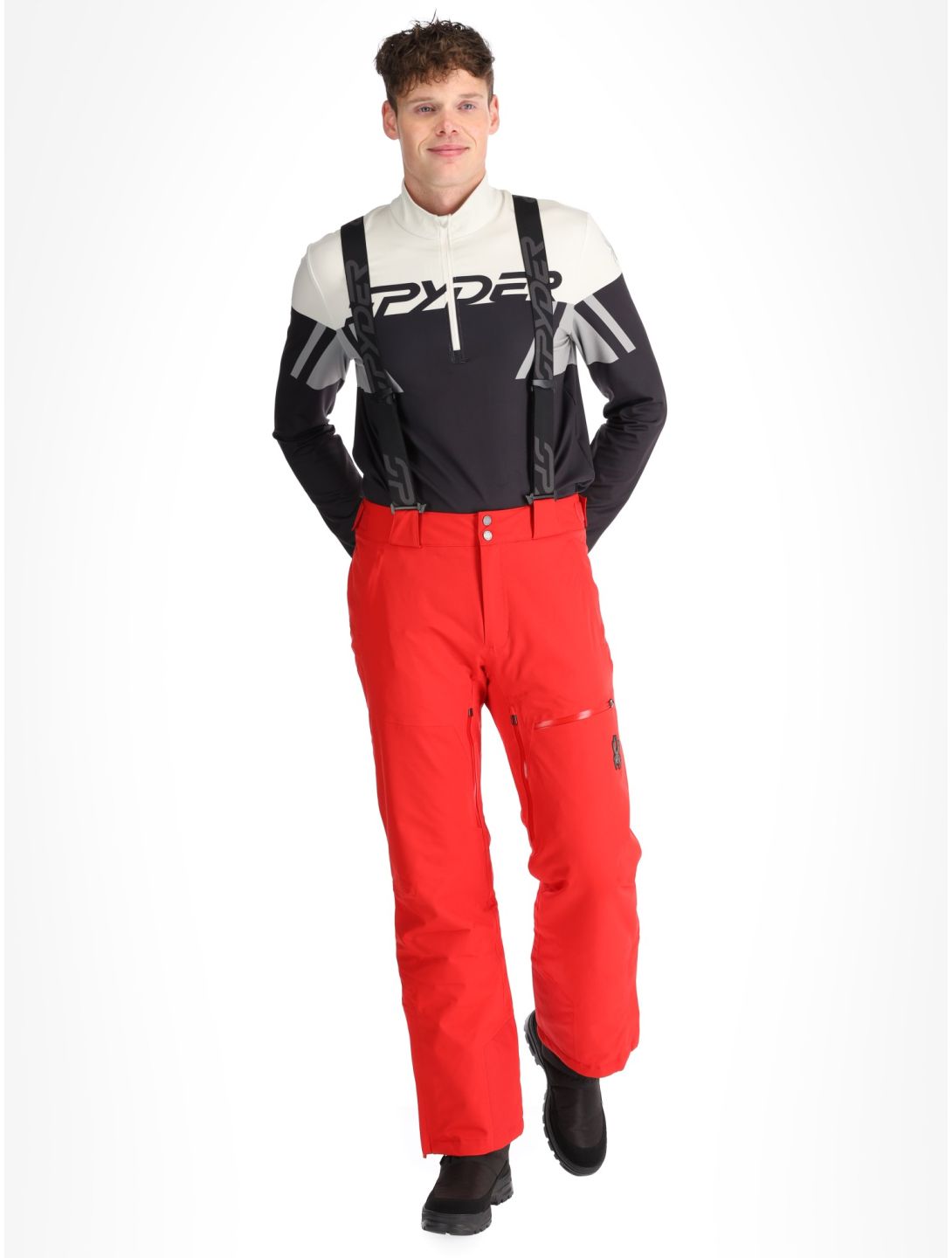 Spyder, Dare pantalones de esquí hombres Spyder Red rojo 