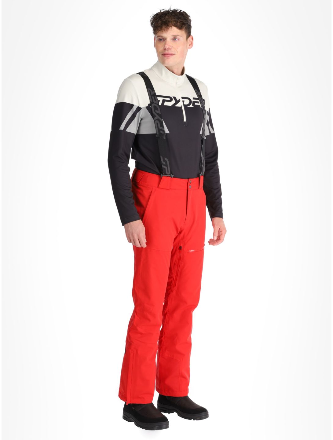 Spyder, Dare pantalones de esquí hombres Spyder Red rojo 