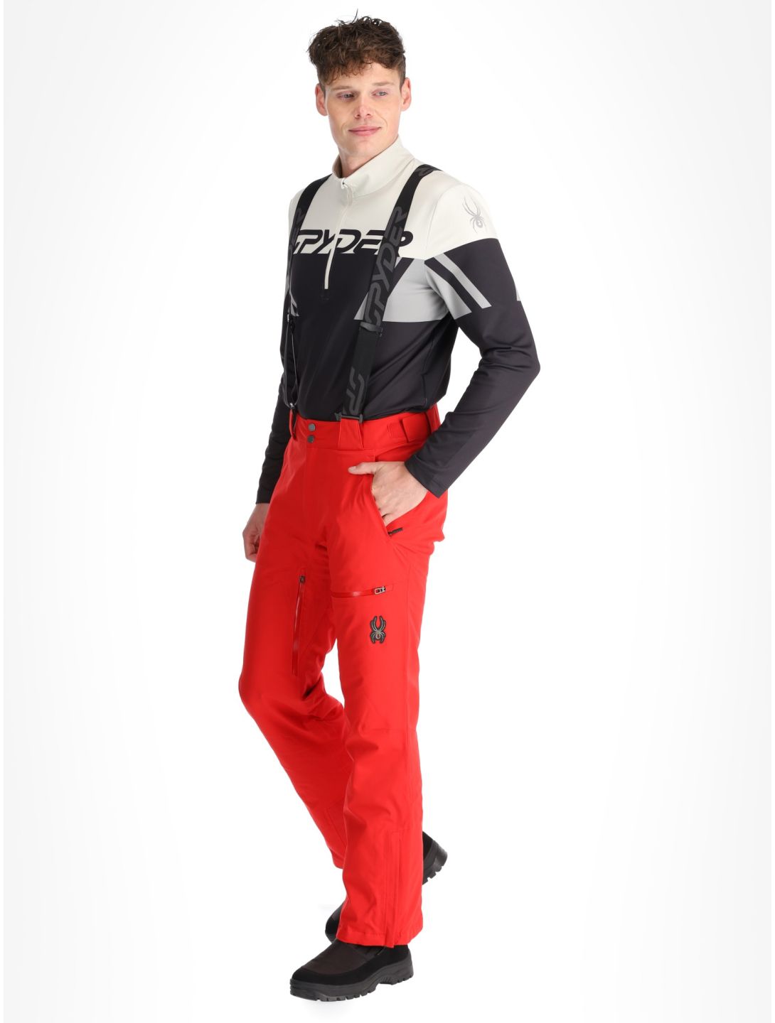 Spyder, Dare pantalones de esquí hombres Spyder Red rojo 