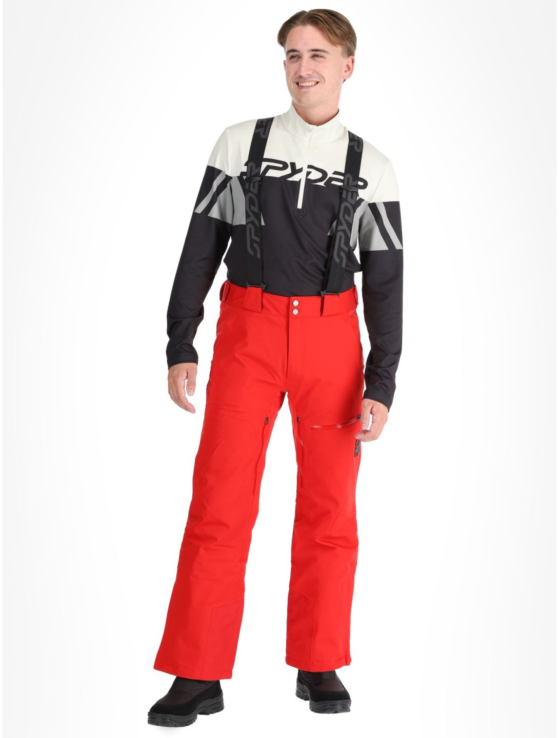 Spyder, Dare pantalones de esquí modelo pequeño hombres Spyder Red rojo 