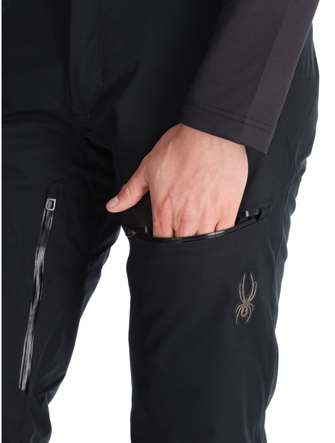 Spyder, Dare pantalones de esquí modelo largo hombres Black negro 