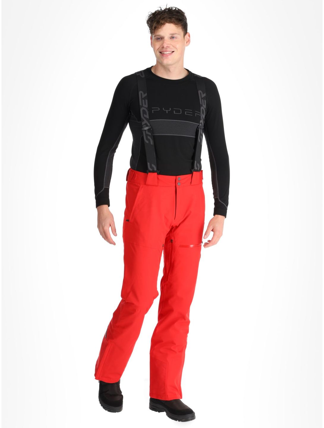 Spyder, Dare pantalones de esquí modelo largo hombres Spyder Red rojo 