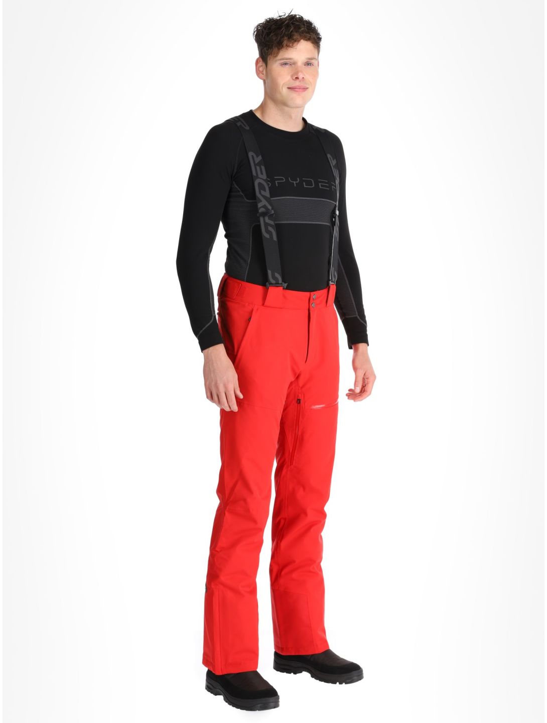 Spyder, Dare pantalones de esquí modelo largo hombres Spyder Red rojo 