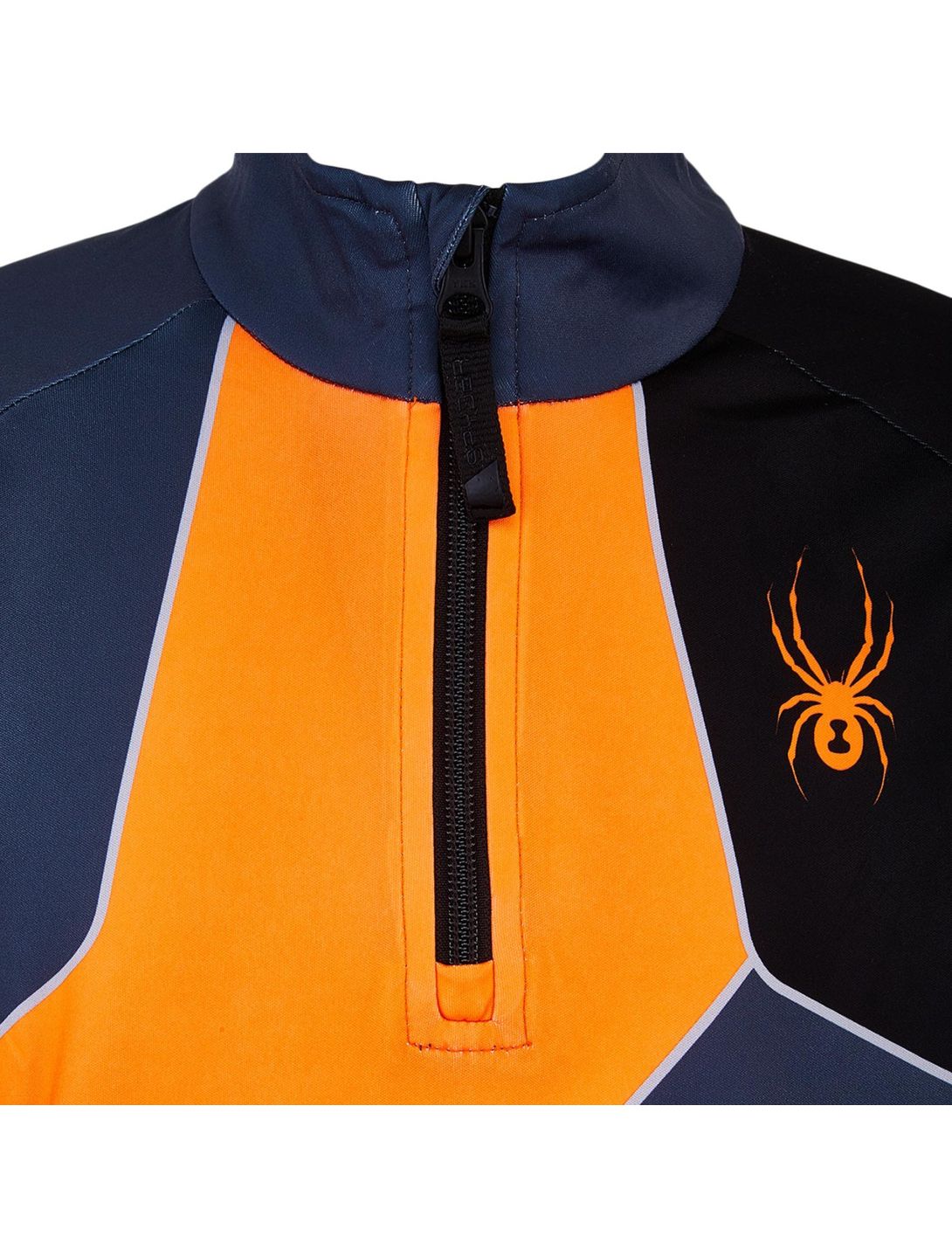 Spyder, Divide jersey niños ebony gris/naranja