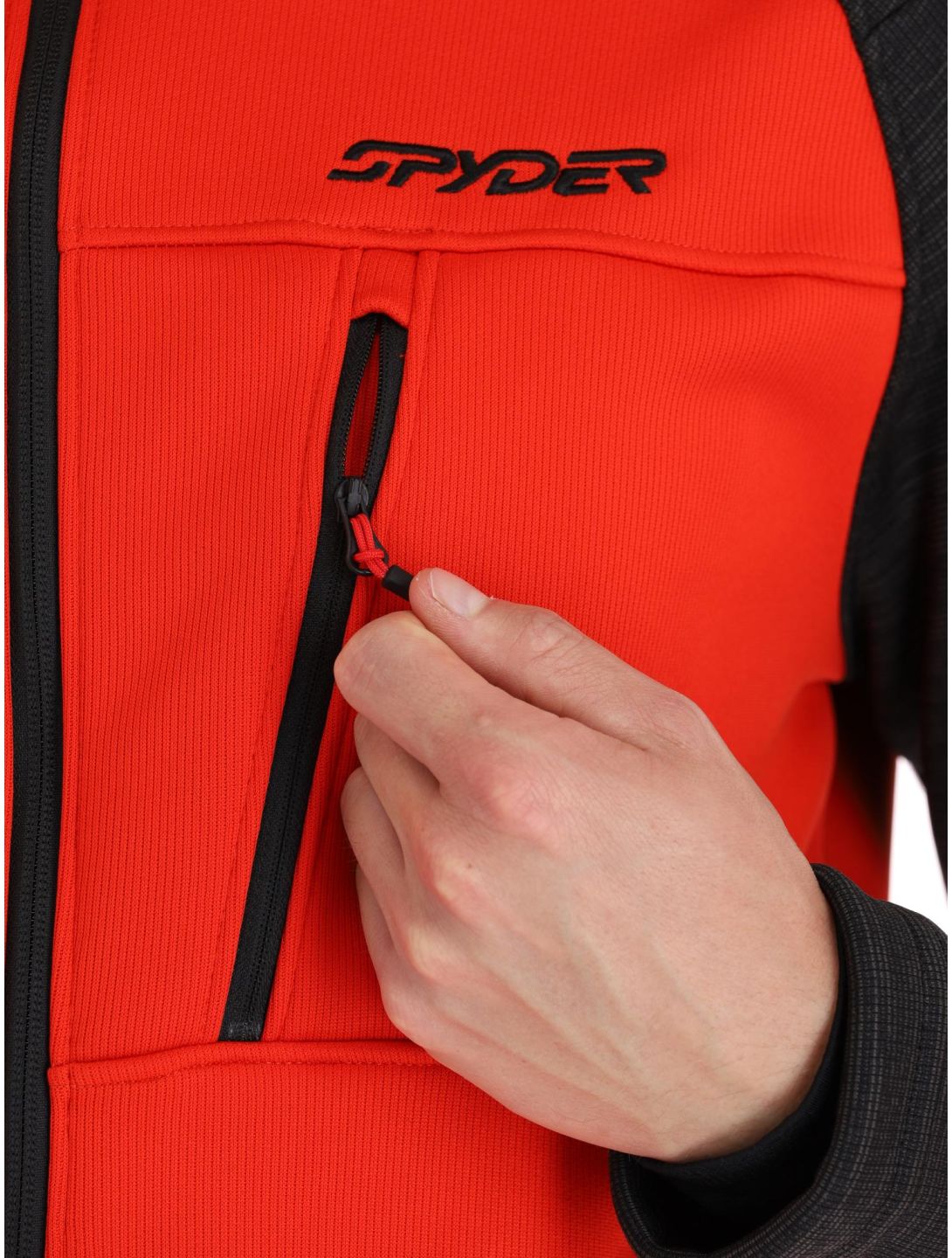 Spyder, Encore chaleco hombres Volcano negro, rojo 