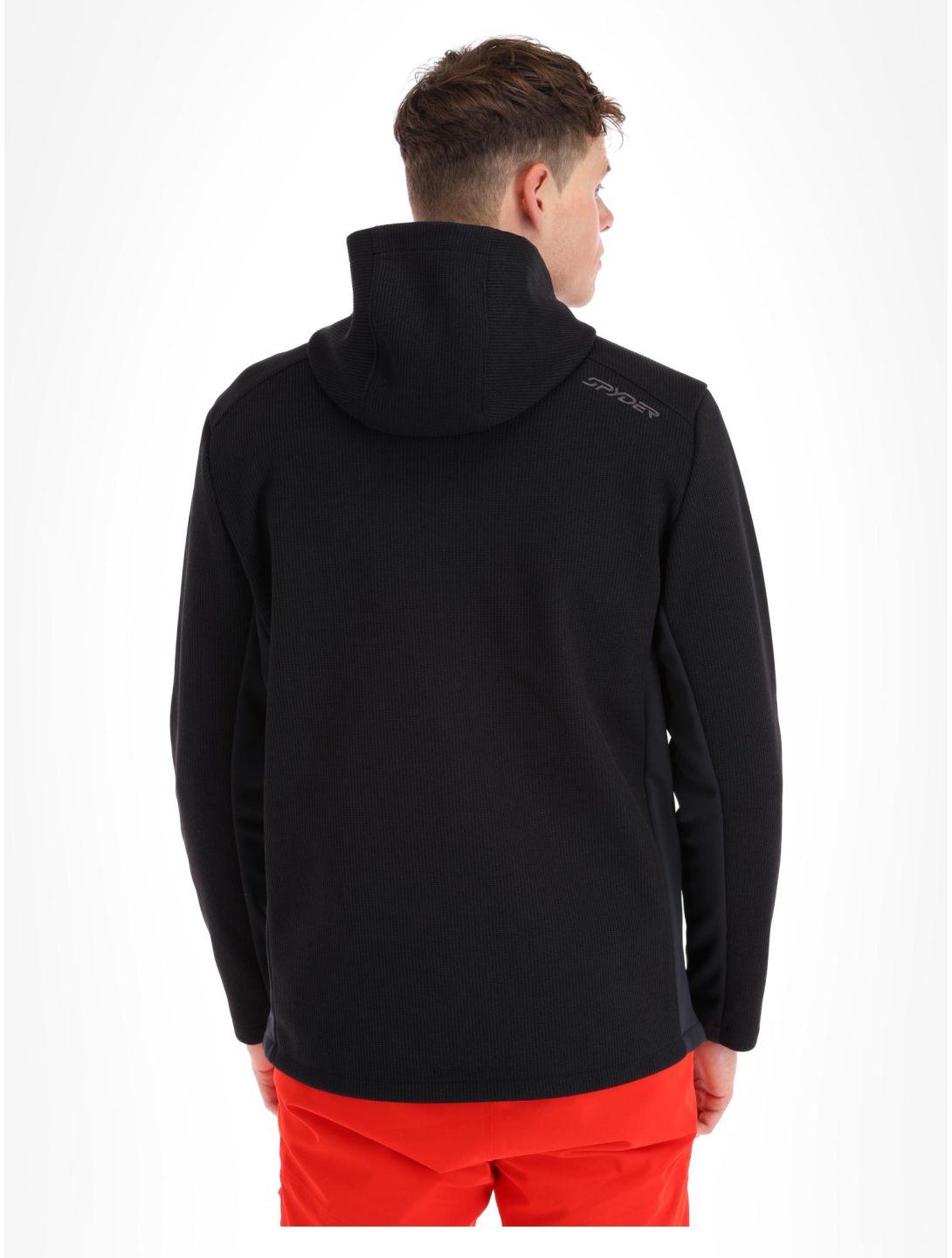 Spyder, Bandit Hooded chaleco hombres Black negro 