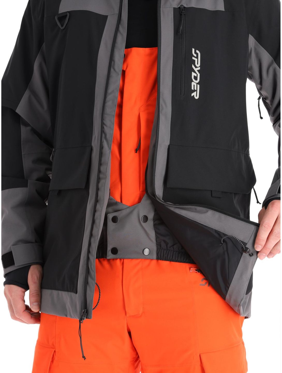 Spyder, Field chaqueta de esquí hombres Black negro 