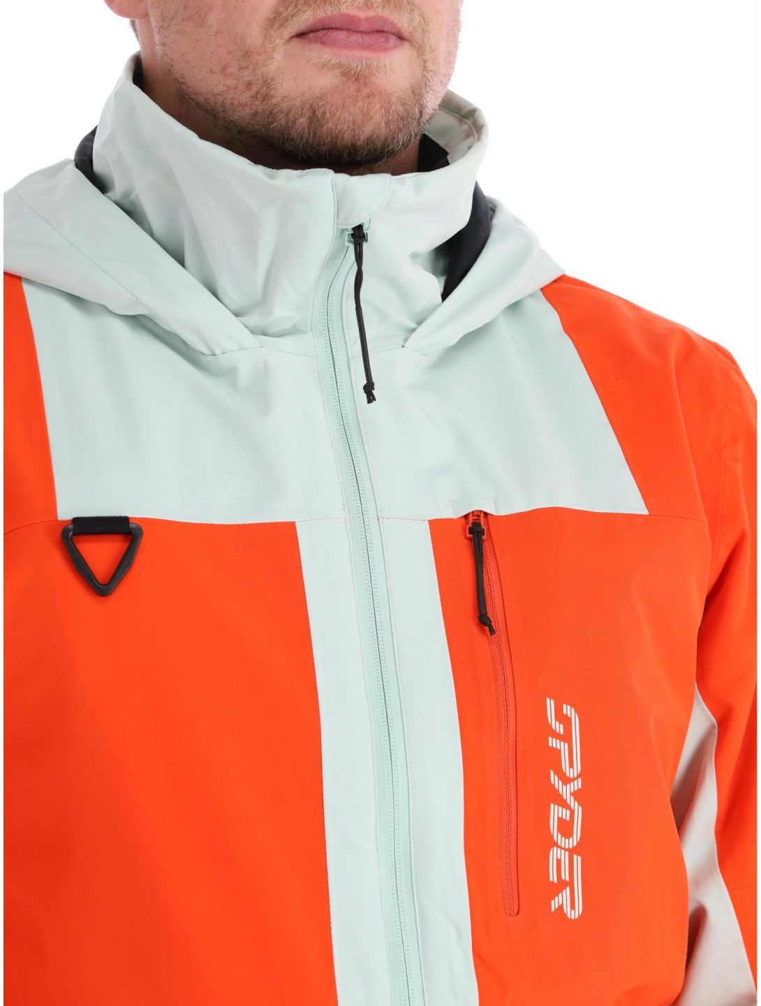 Spyder, Field chaqueta de esquí hombres Twisted Orange naranja, verde 