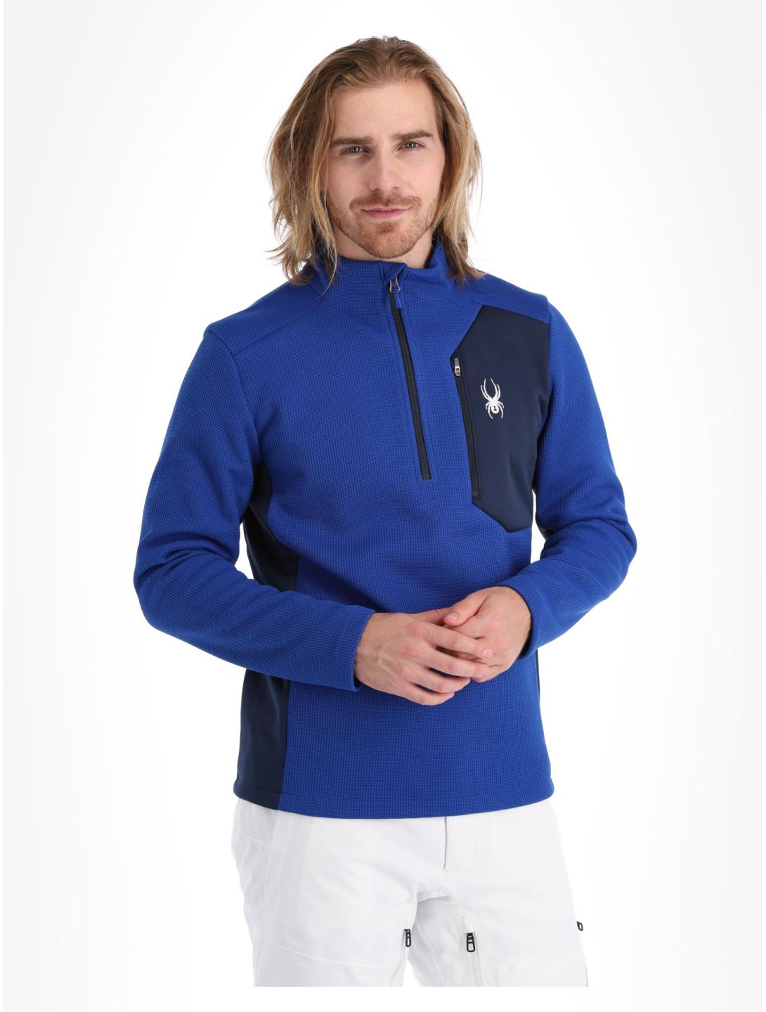 Spyder, Bandit 1/2 Zip jersey hombres Electric Blue azul 