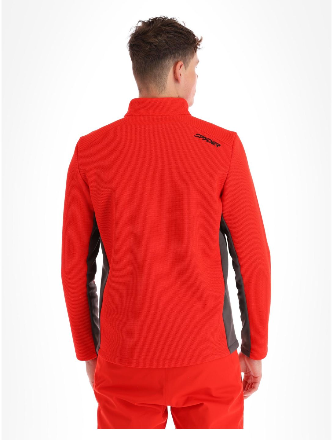 Spyder, Bandit 1/2 Zip jersey hombres Volcano rojo 