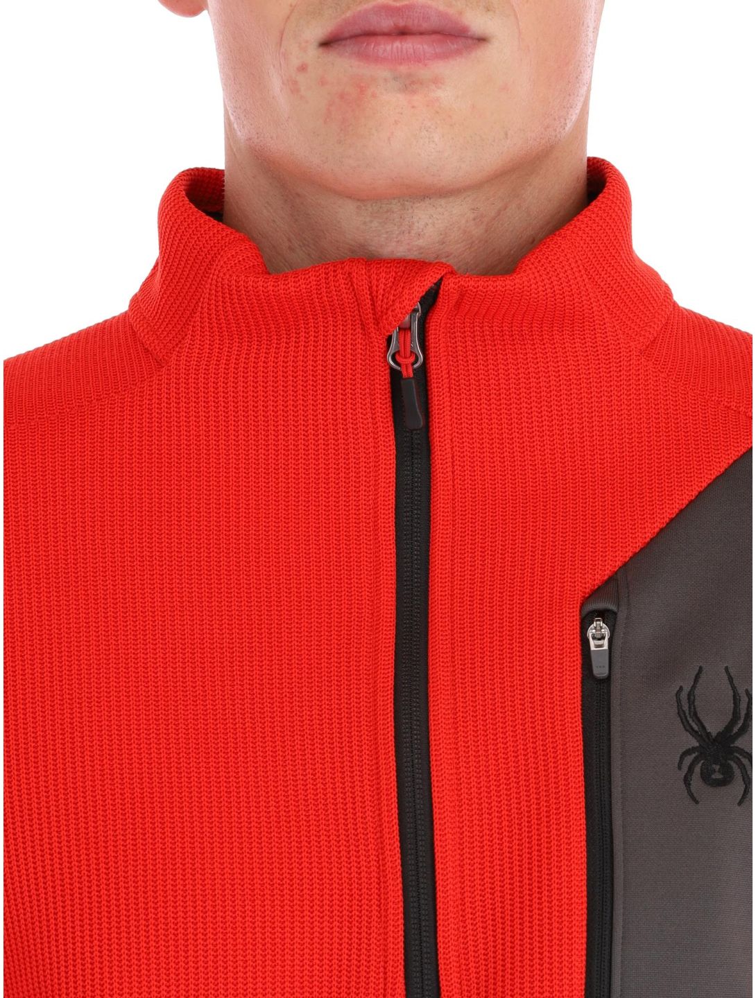 Spyder, Bandit 1/2 Zip jersey hombres Volcano rojo 