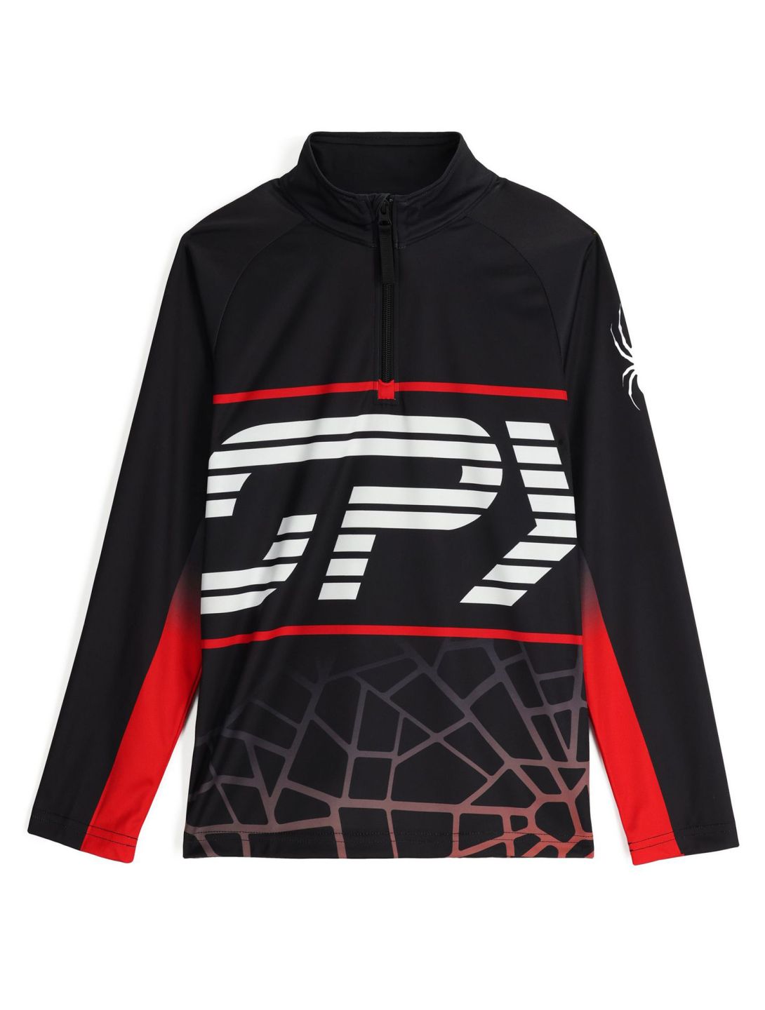 Spyder, Web 1/2 Zip jersey niños Black negro 