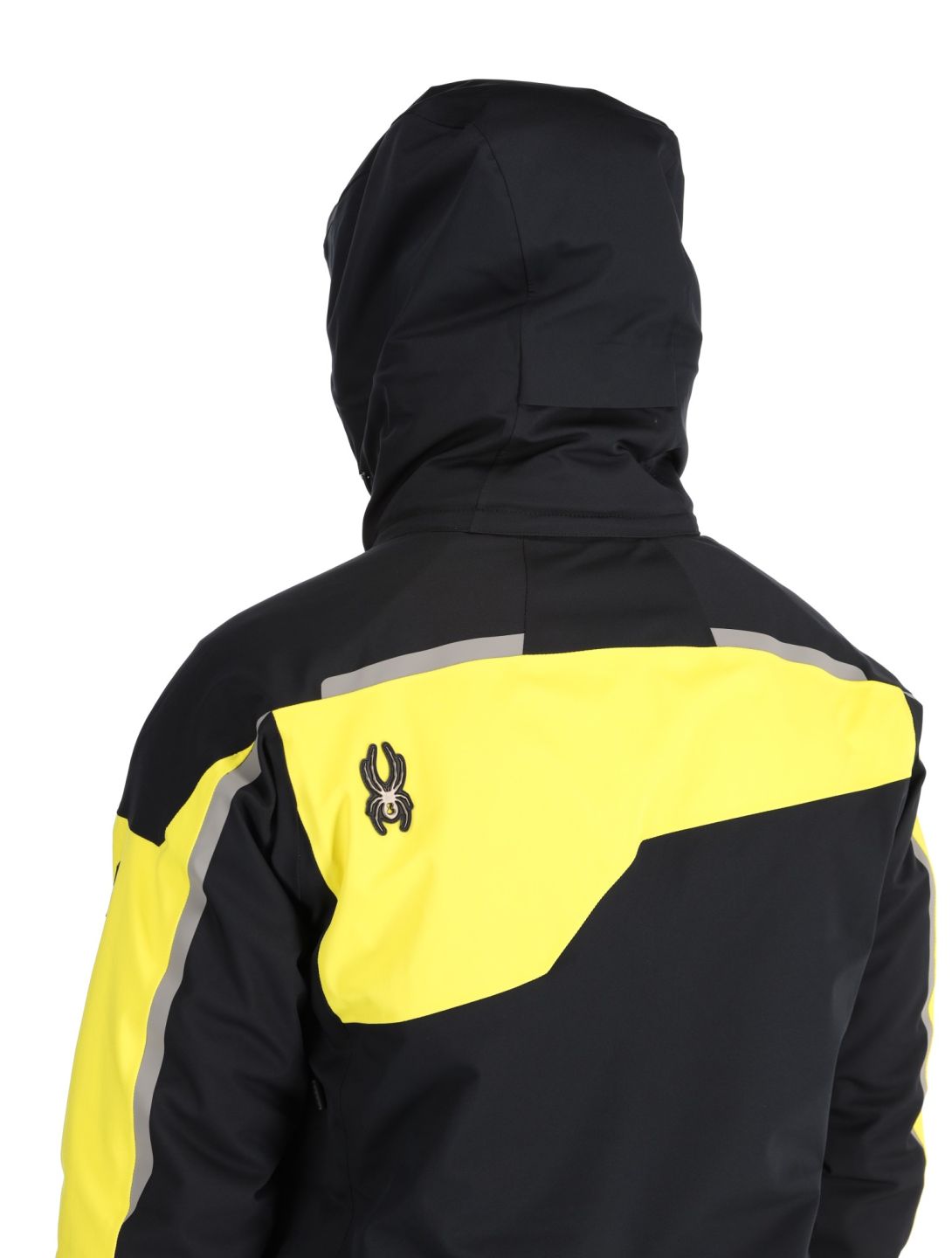 Spyder, Leader chaqueta de esquí hombres Acid Yellow amarillo, negro 