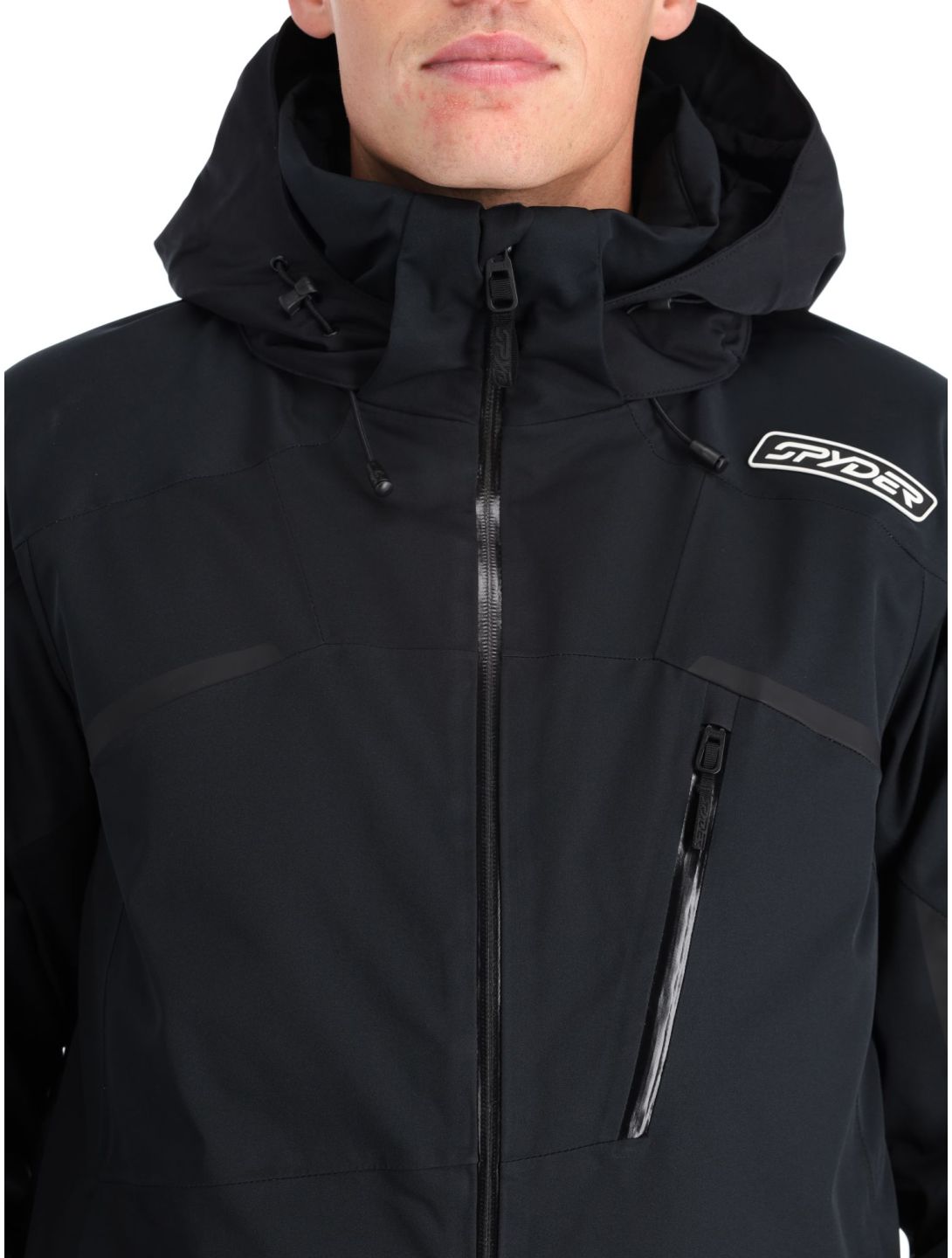 Spyder, Leader chaqueta de esquí hombres Black negro 