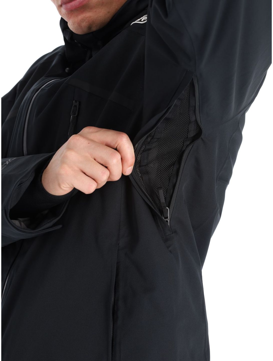 Spyder, Leader chaqueta de esquí hombres Black negro 