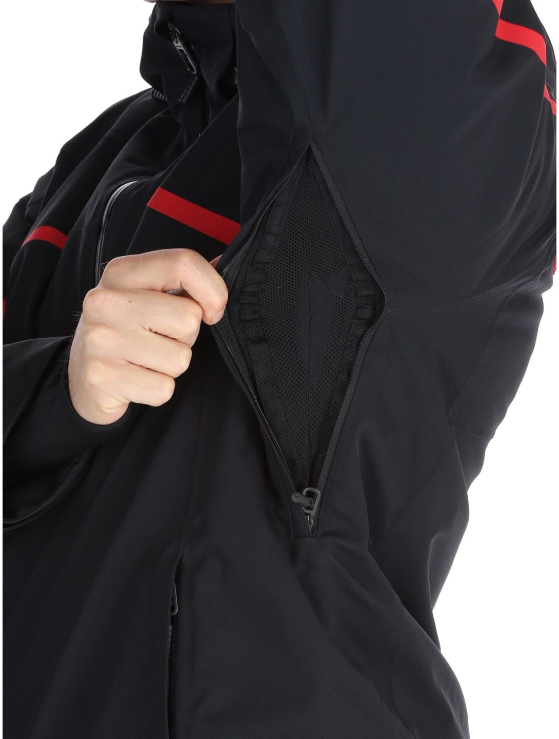 Spyder, Leader chaqueta de esquí hombres Black negro 