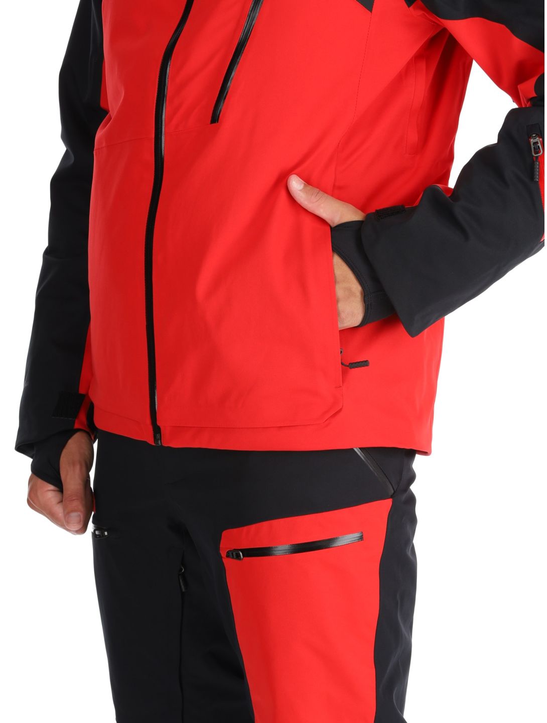 Spyder, Leader chaqueta de esquí hombres Spyder Red negro, rojo 