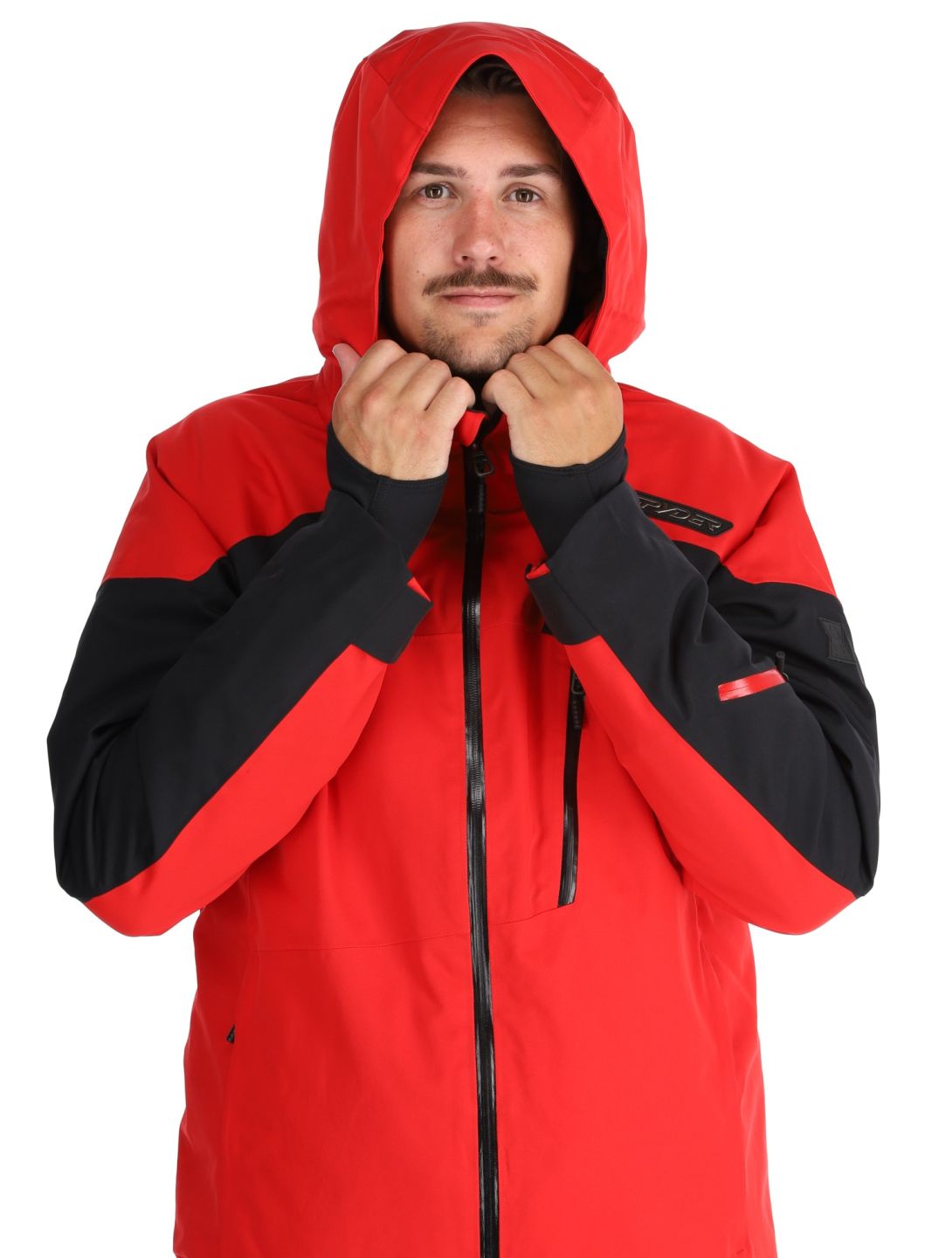 Spyder, Leader chaqueta de esquí hombres Spyder Red negro, rojo 