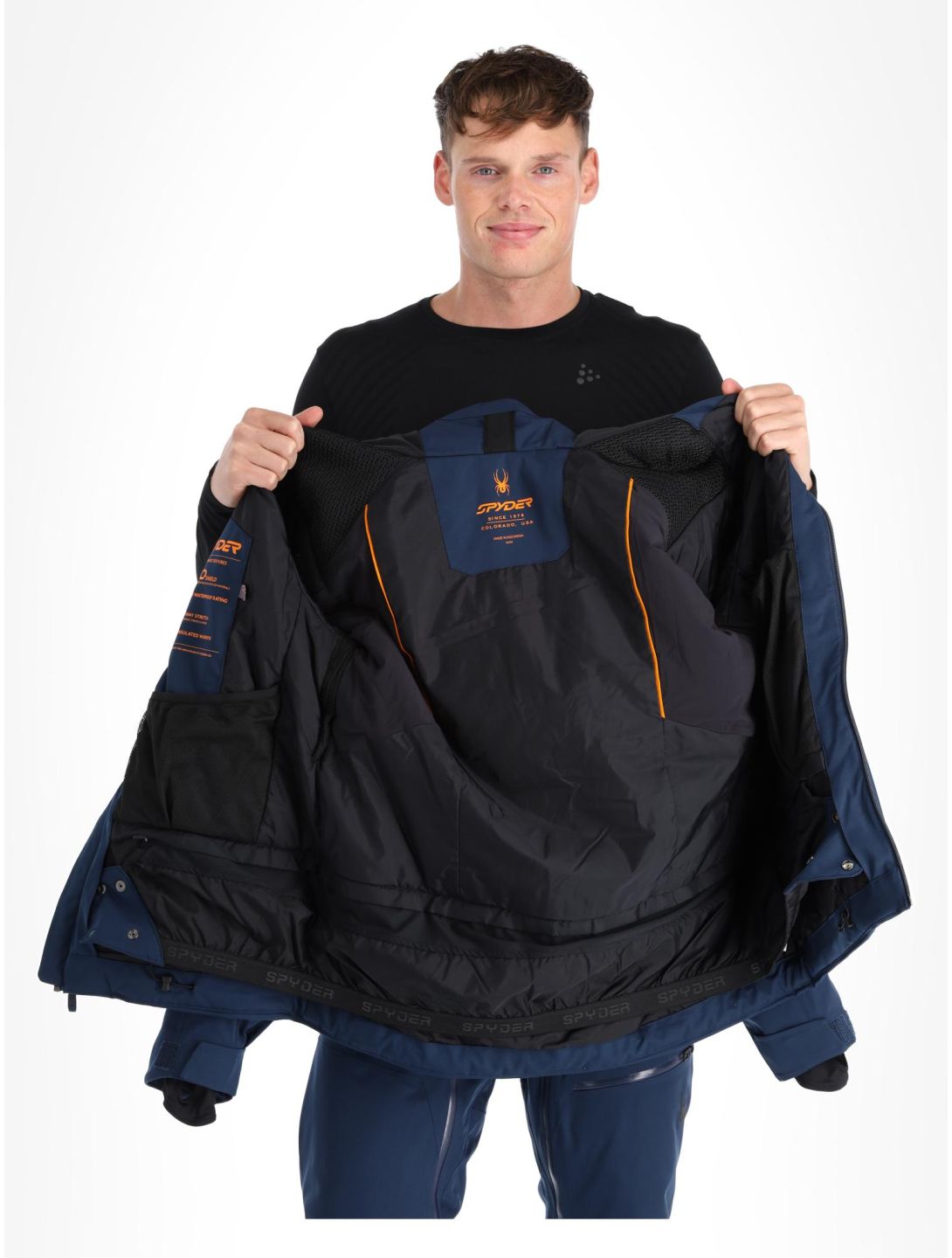 Spyder, Leader chaqueta de esquí hombres True Navy azul 