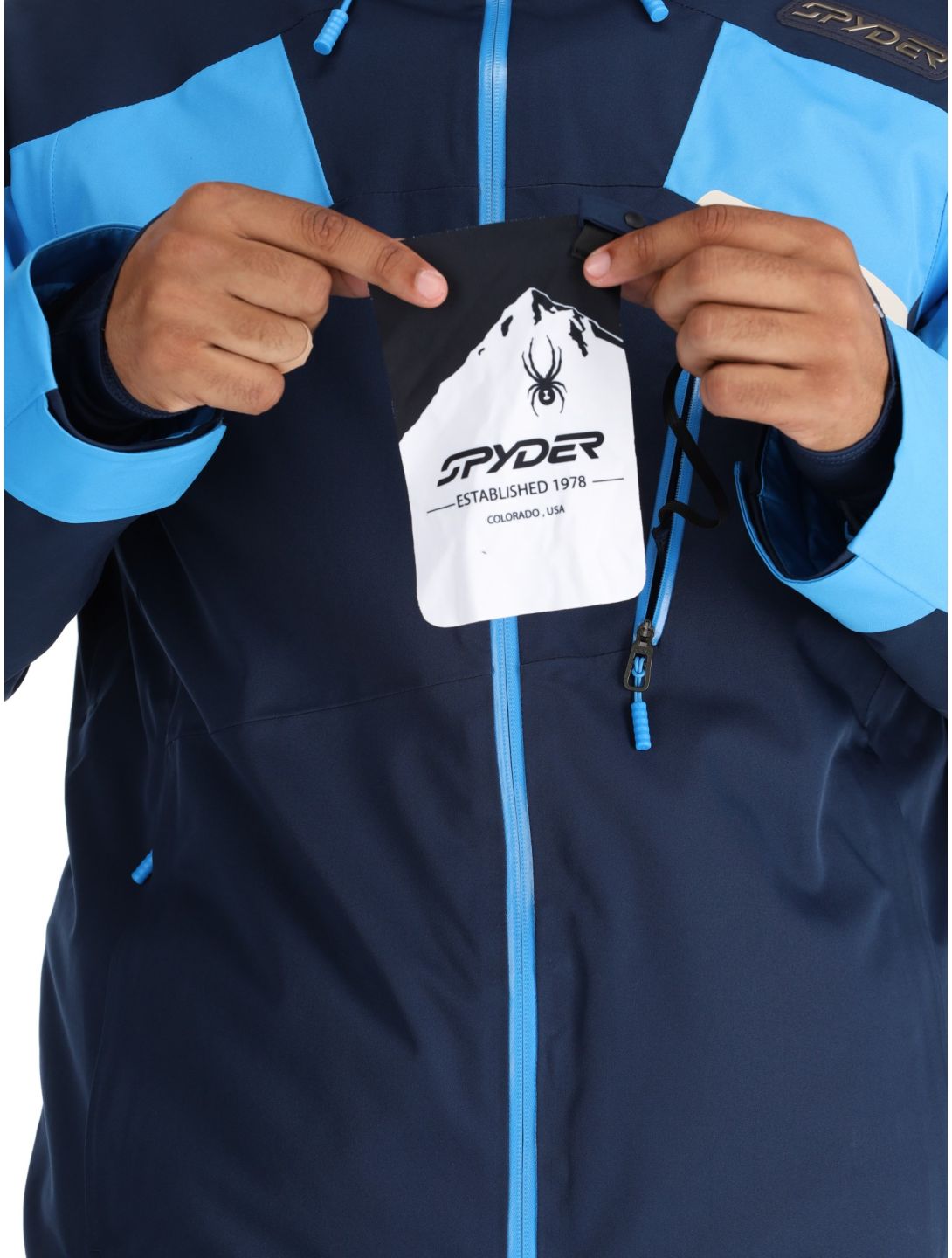 Spyder, Leader chaqueta de esquí hombres True Navy azul 