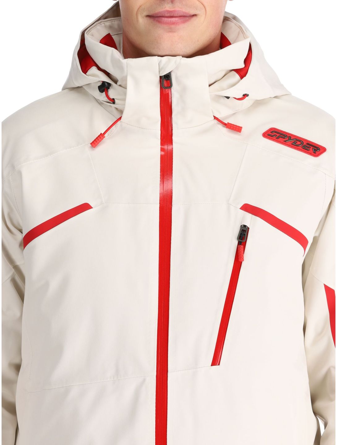 Spyder, Leader chaqueta de esquí hombres Vanilla Latte beige 