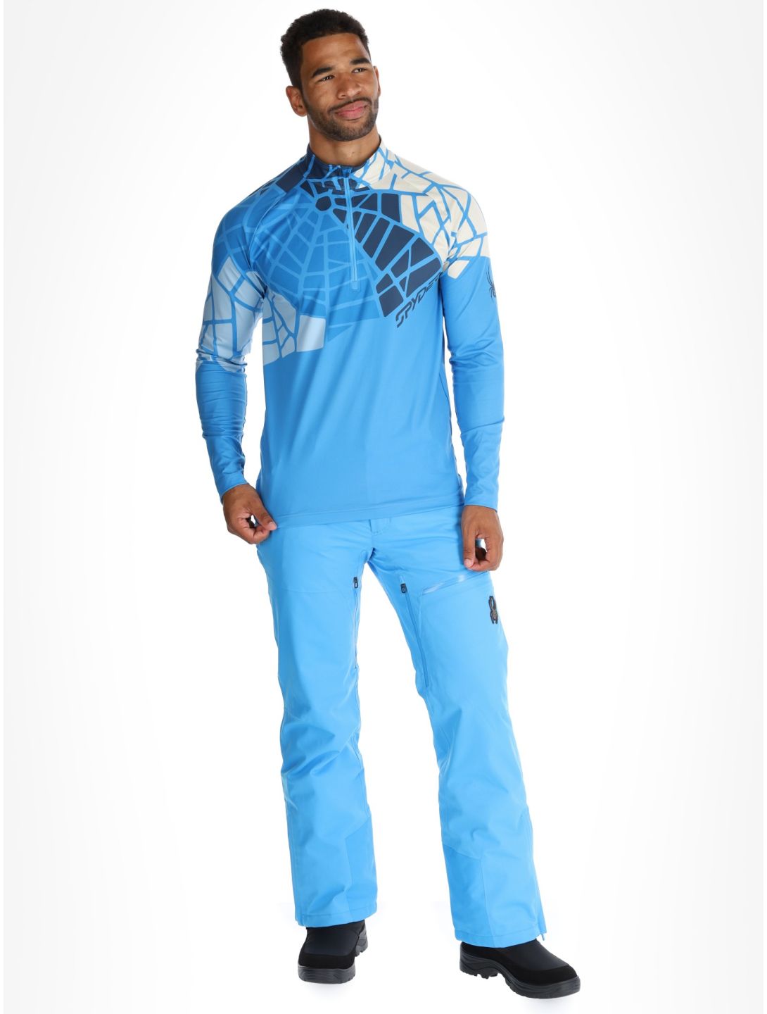 Spyder, Legacy 1/2 Zip jersey hombres Aether Blue azul 