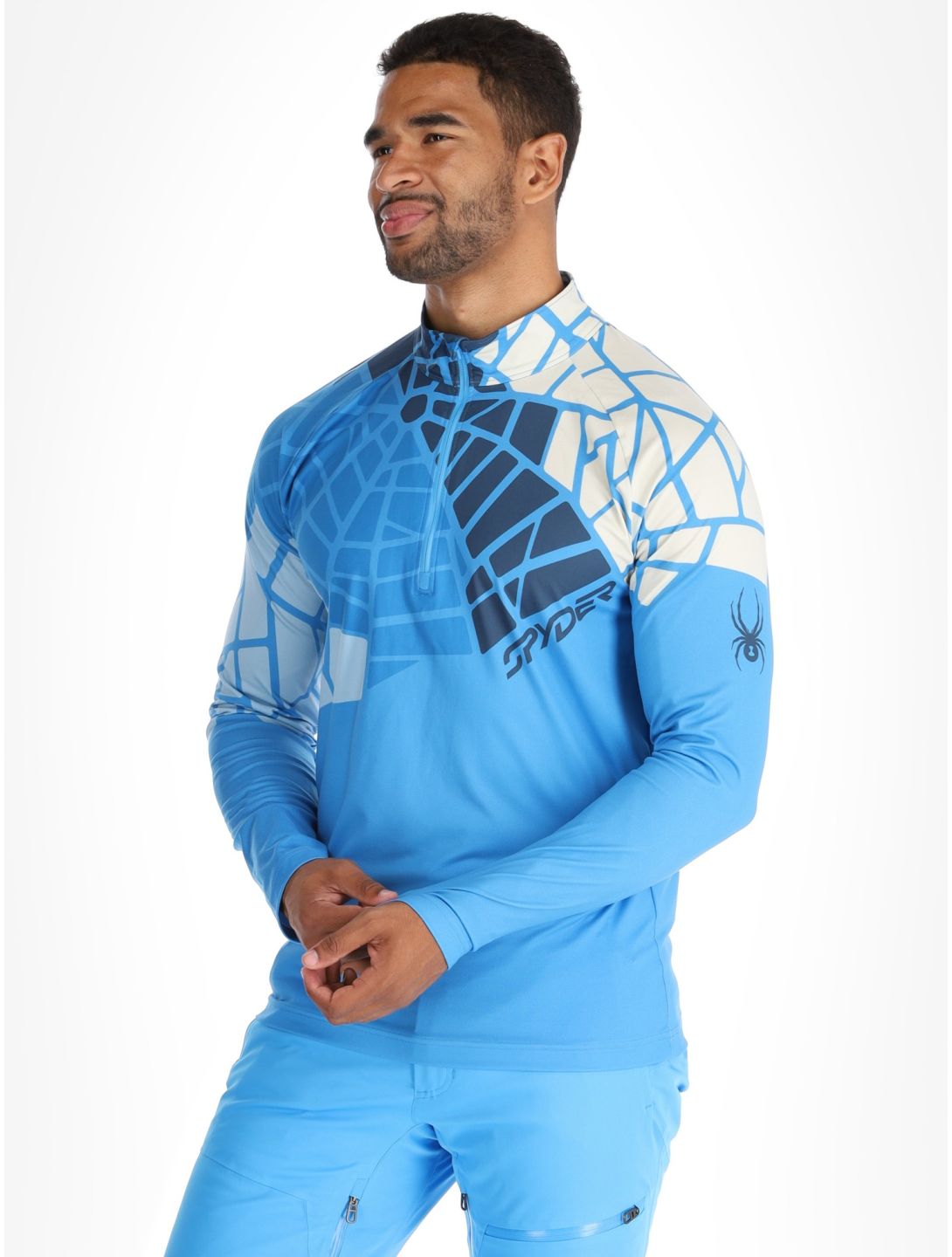 Spyder, Legacy 1/2 Zip jersey hombres Aether Blue azul 