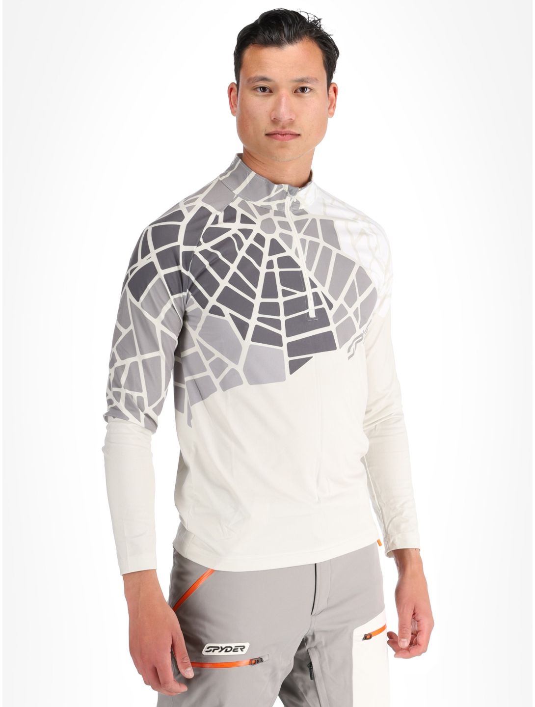 Spyder, Legacy 1/2 Zip jersey hombres Vanilla Latte beige 