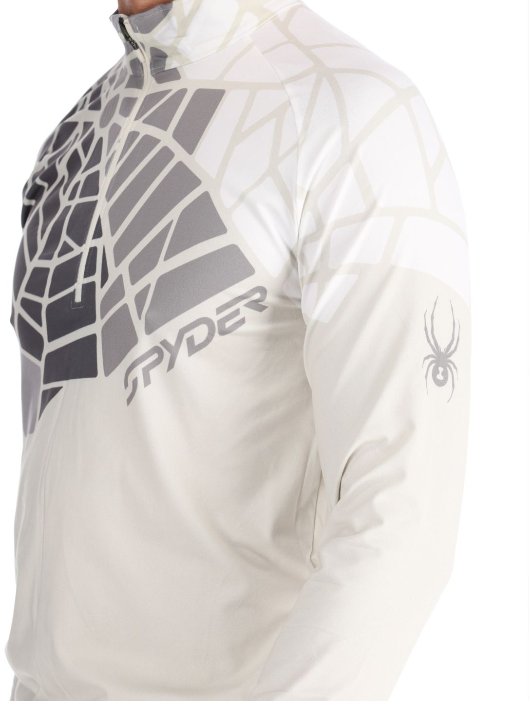 Spyder, Legacy 1/2 Zip jersey hombres Vanilla Latte beige 