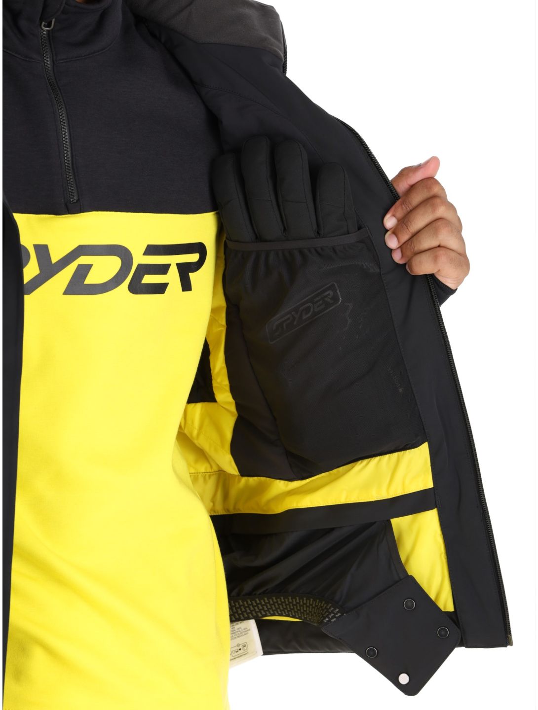 Spyder, Monterosa chaqueta de esquí hombres Black negro 