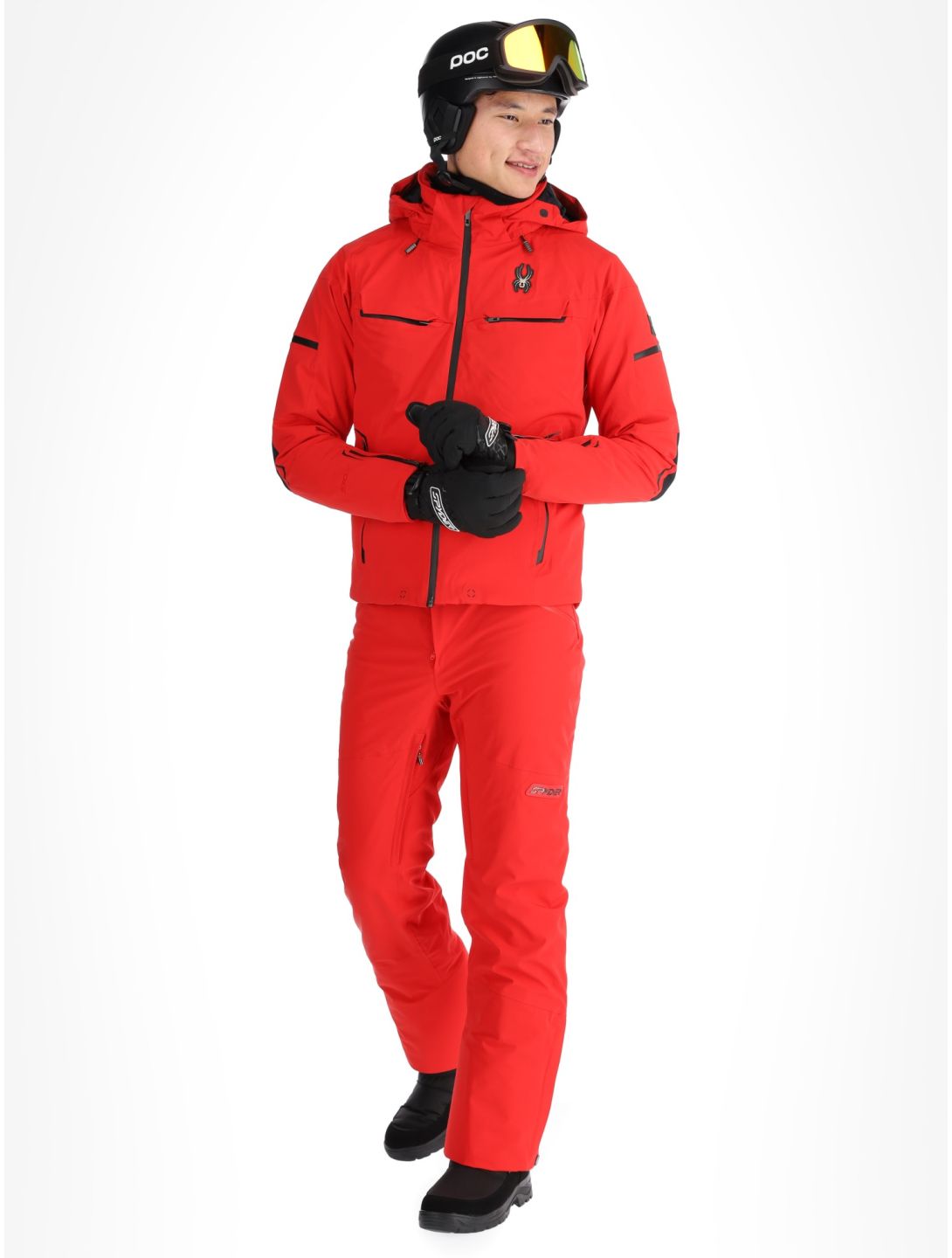 Spyder, Monterosa chaqueta de esquí hombres Spyder Red rojo 