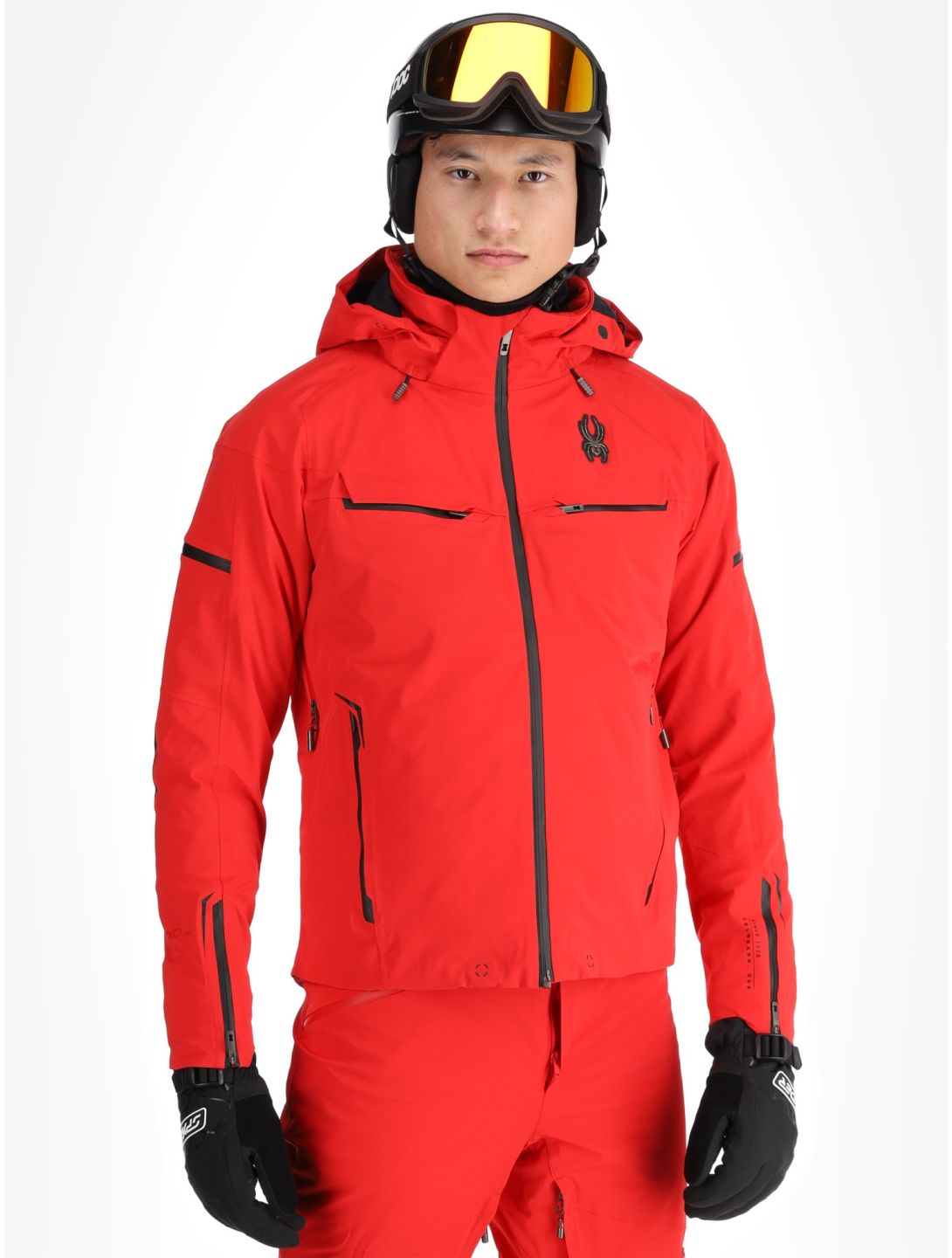 Spyder, Monterosa chaqueta de esquí hombres Spyder Red rojo 