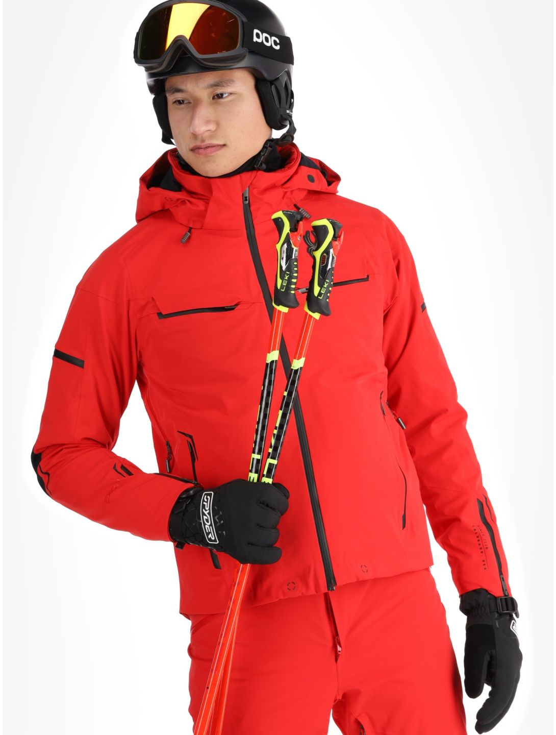 Spyder, Monterosa chaqueta de esquí hombres Spyder Red rojo 