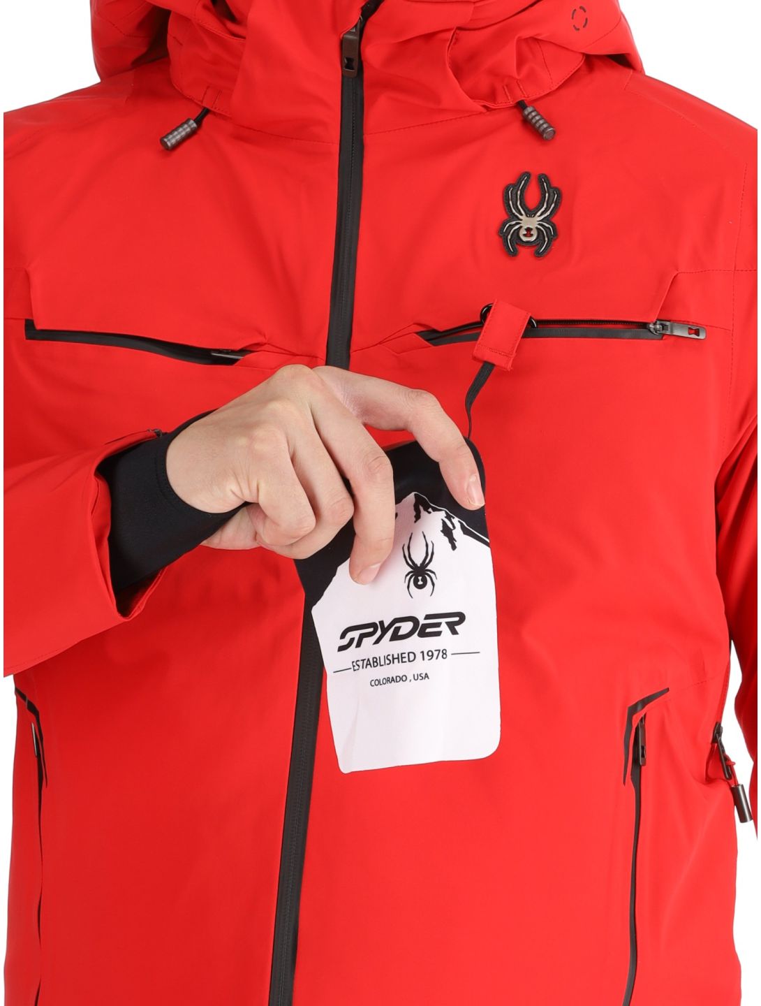 Spyder, Monterosa chaqueta de esquí hombres Spyder Red rojo 