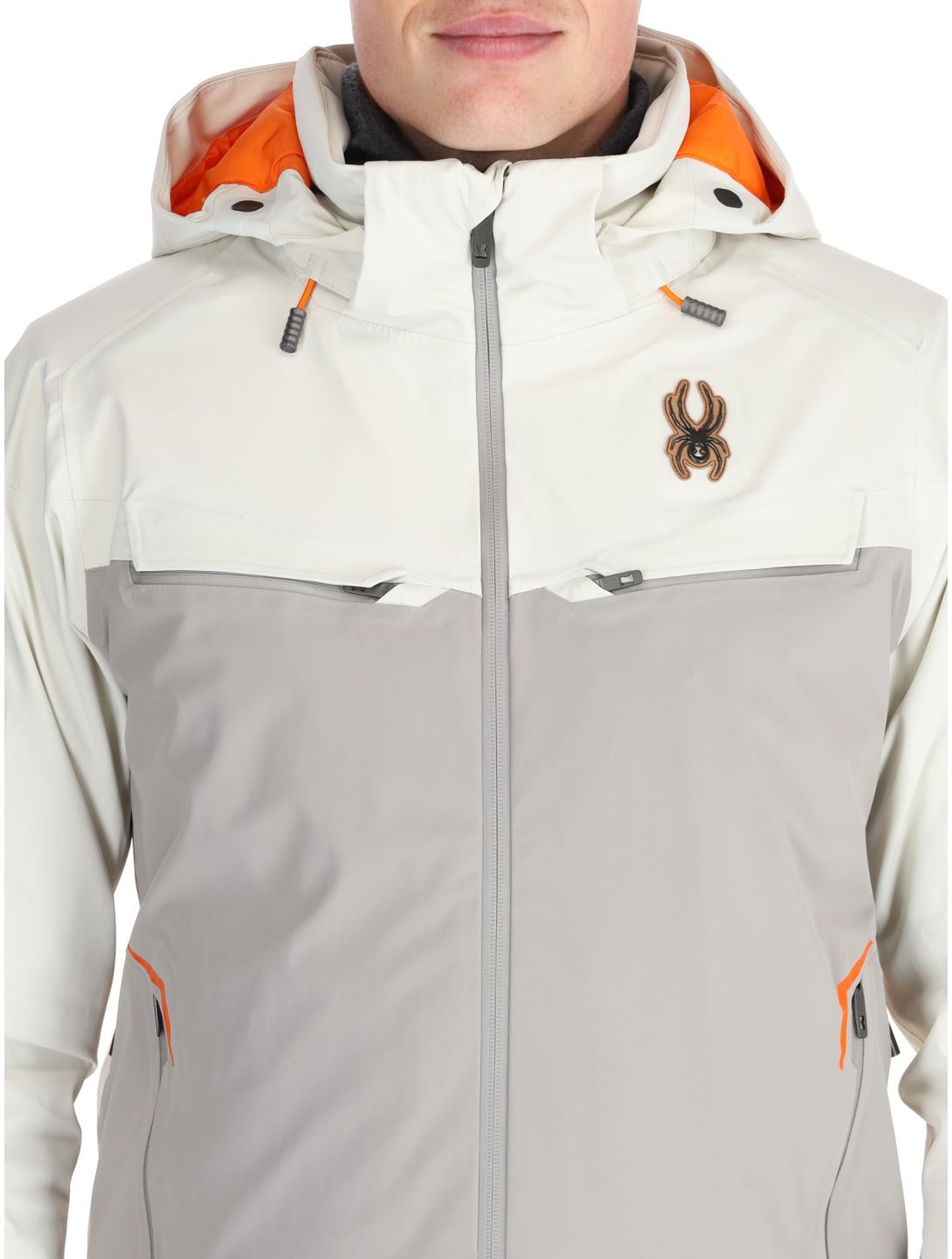 Spyder, Monterosa chaqueta de esquí hombres Vanilla Latte beige 