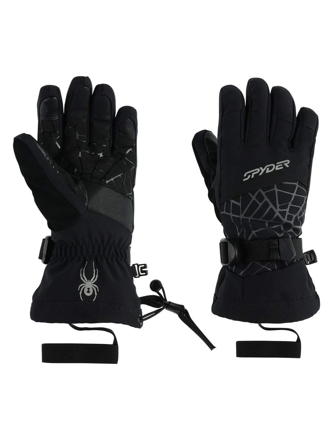 Spyder, Overweb guantes de esquí niños Black negro 