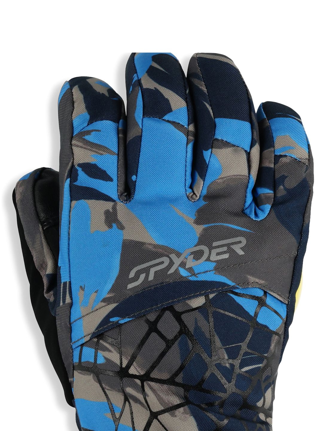 Spyder, Overweb guantes de esquí niños Camouflage Aether Blue azul 