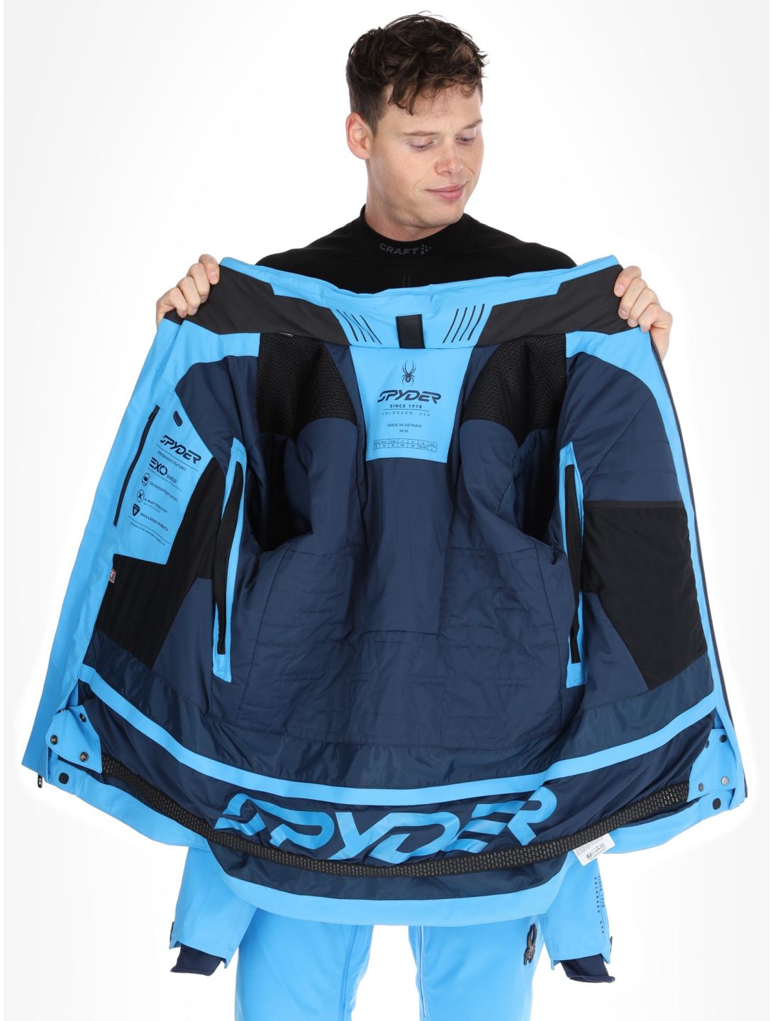 Spyder, Pinnacle chaqueta de esquí hombres Aether Blue azul 