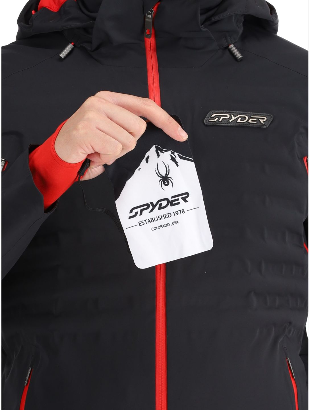 Spyder, Pinnacle chaqueta de esquí hombres Black negro 