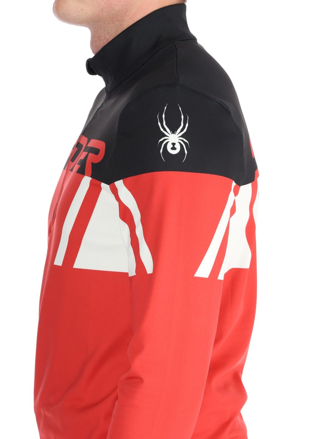 Spyder, Podium 1/2 Zip jersey hombres Spyder Red rojo 