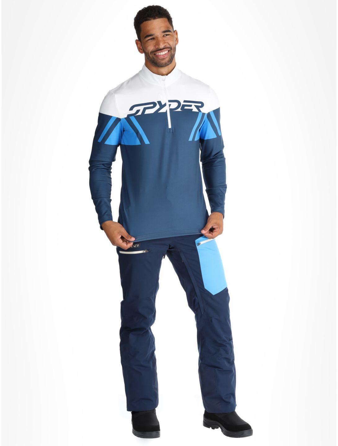 Spyder, Podium 1/2 Zip jersey hombres True Navy azul 